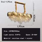 Cavendish Stainless Steel Crystal Chandelier