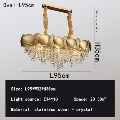 Cavendish Stainless Steel Crystal Chandelier