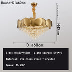 Cavendish Stainless Steel Crystal Chandelier